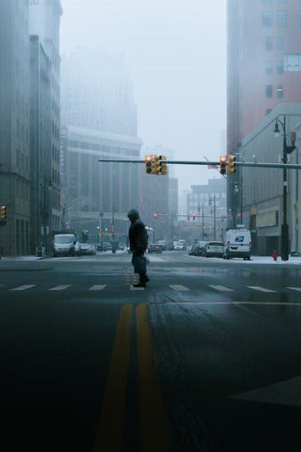 Dense Fog Blankets Northern Michigan, Reducing Visibility to Quarter Mile