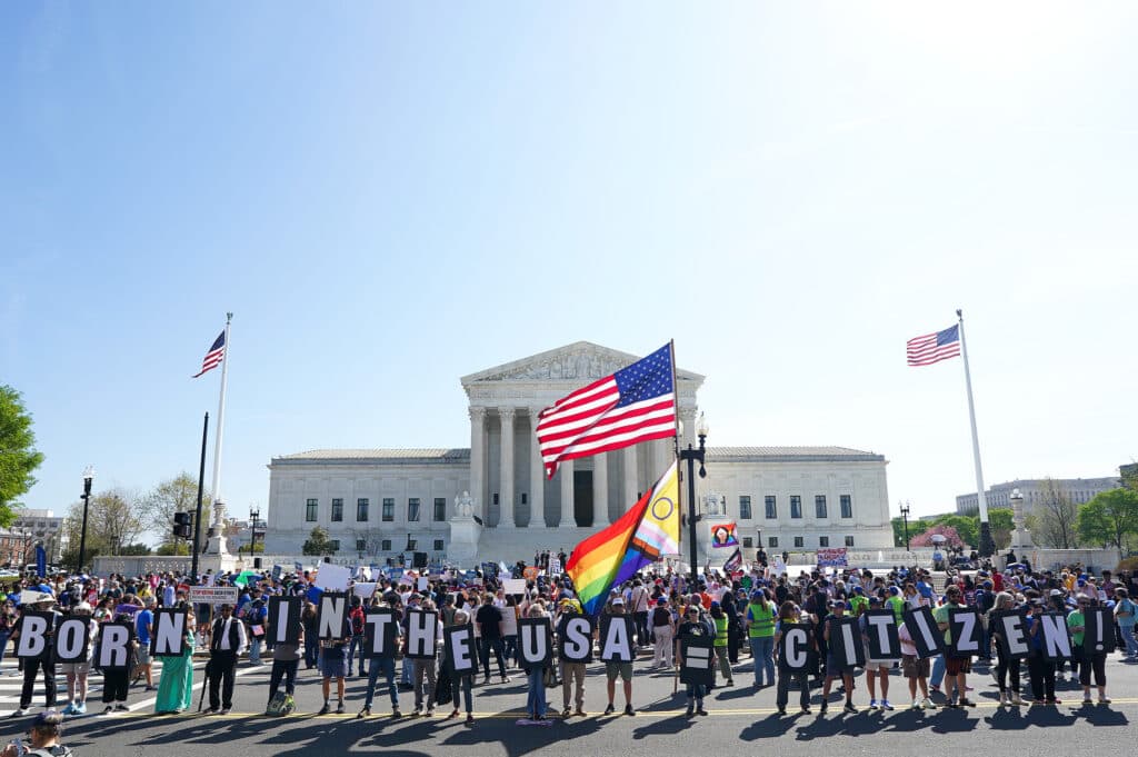 Supreme Court justices question Trump birthright citizenship challenge